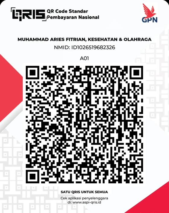 QRIS pembayaran dr. Aries Fitrian, Kesehatan & Olahraga
